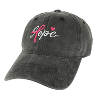 HOPE SCRIPT DENIM BASEBALL CAP